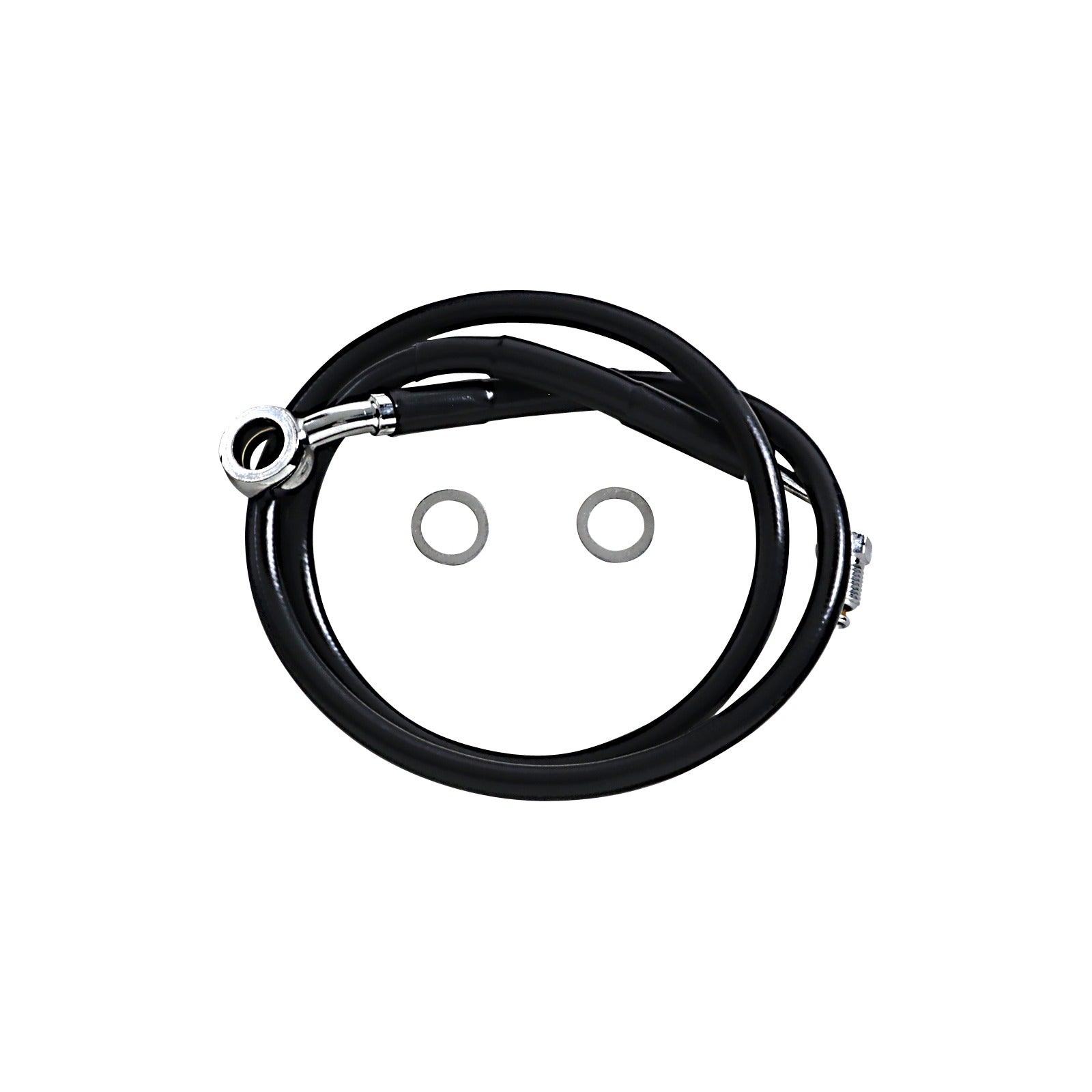 DRAG SPECIALTIES - BRAKE LINE - +10" - BLACK - '18-'23 SOFTAIL
