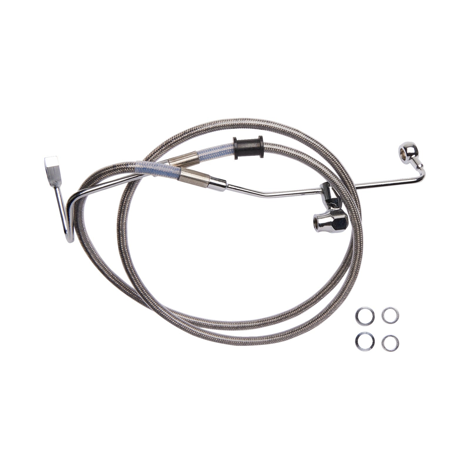 DRAG SPECIALTIES - BRAKE LINE - REAR - ABS - STAINLESS STEEL