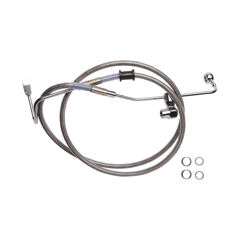 DRAG SPECIALTIES - BRAKE LINE - REAR - ABS - STAINLESS STEEL
