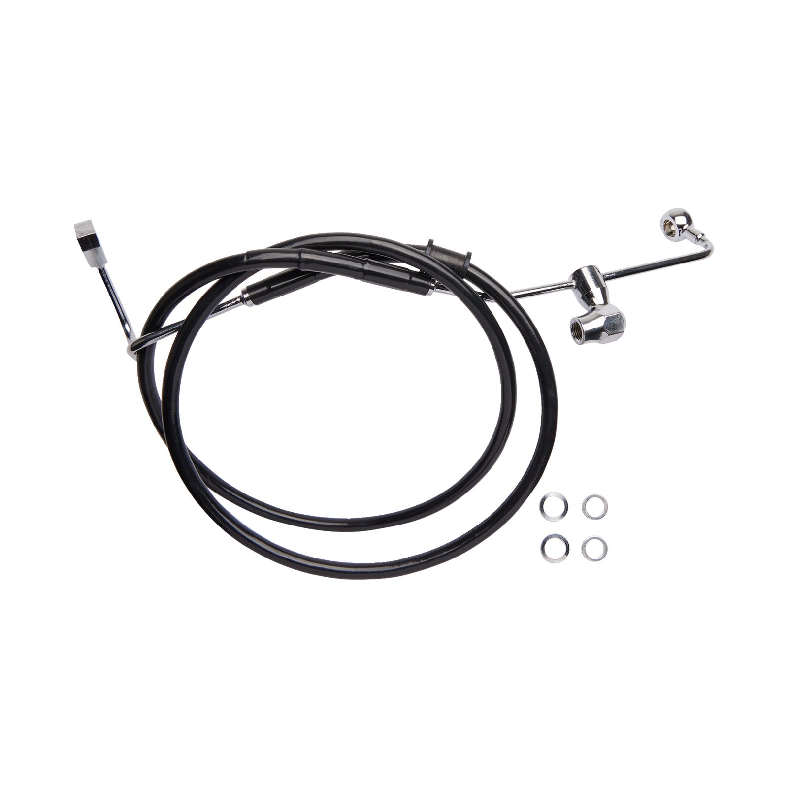 DRAG SPECIALTIES - BRAKE LINE - REAR - ABS - BLACK