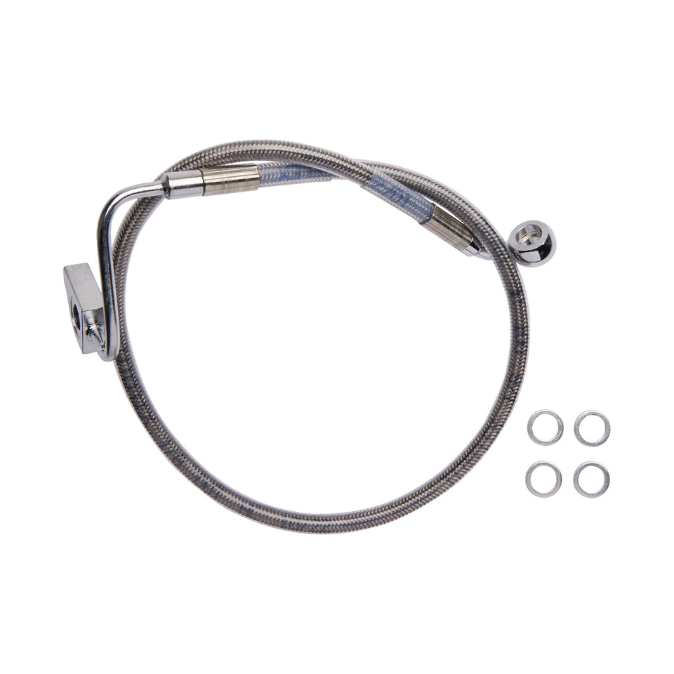 DRAG SPECIALTIES - BRAKE LINE - REAR - ABS - STAINLESS STEEL
