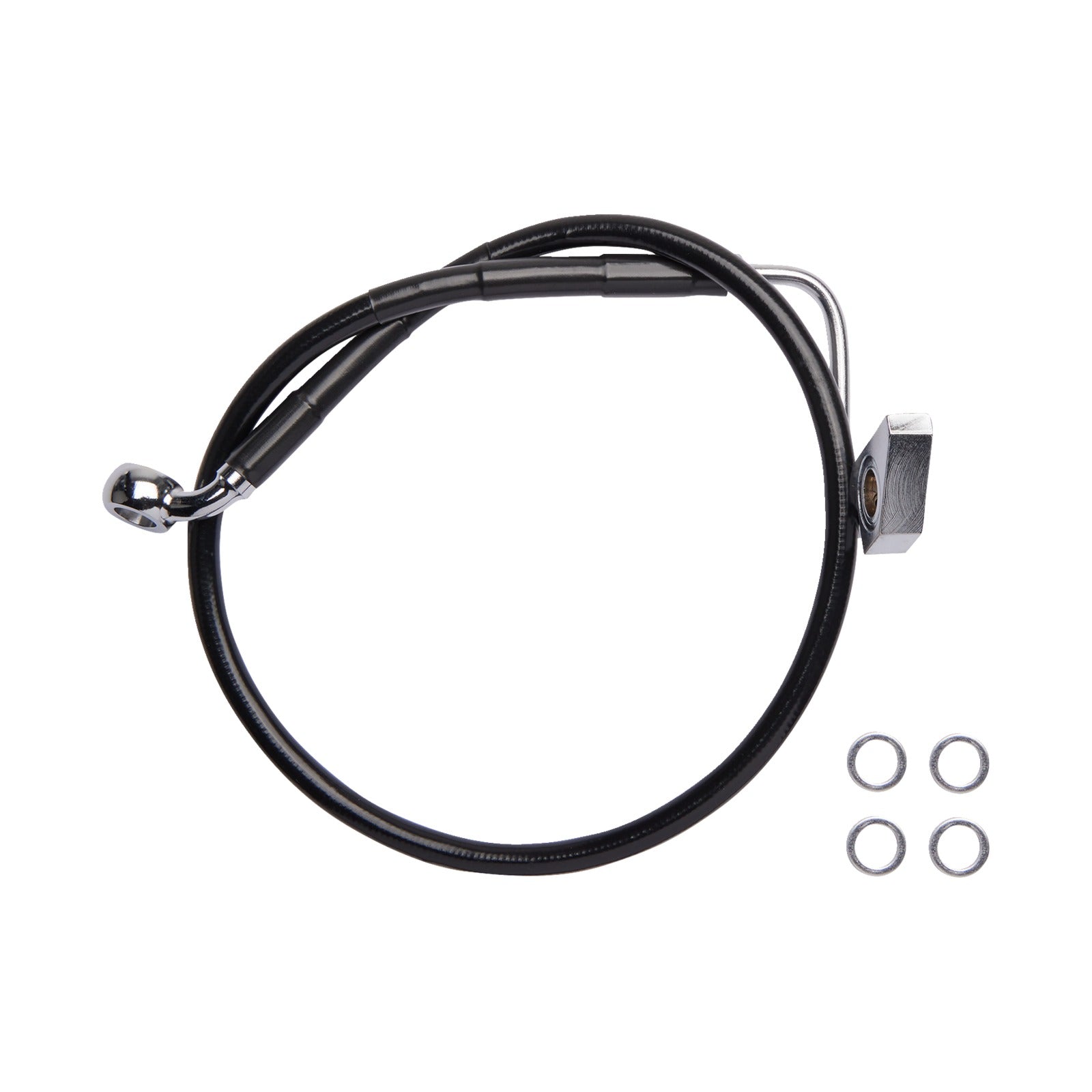 DRAG SPECIALTIES - BRAKE LINE - REAR - ABS - BLACK