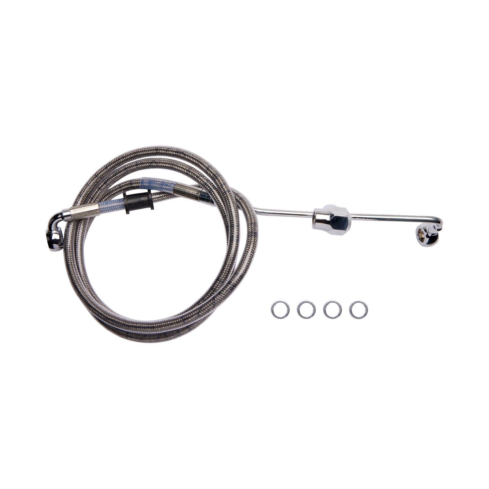 DRAG SPECIALTIES - BRAKE LINE - REAR - NON-ABS - STAINLESS STEEL