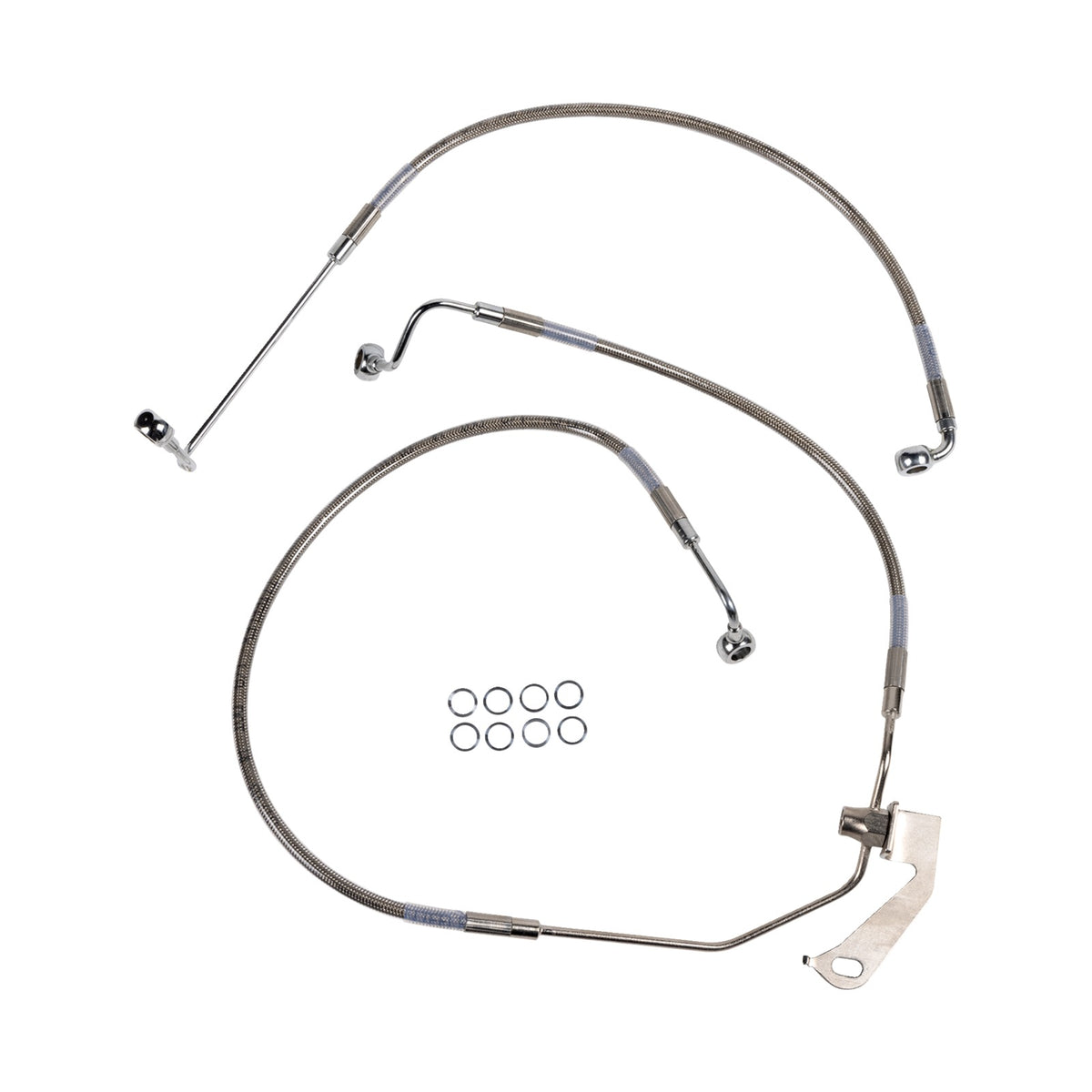 DRAG SPECIALTIES - BRAKE LINE - REAR - NON-ABS - STAINLESS STEEL