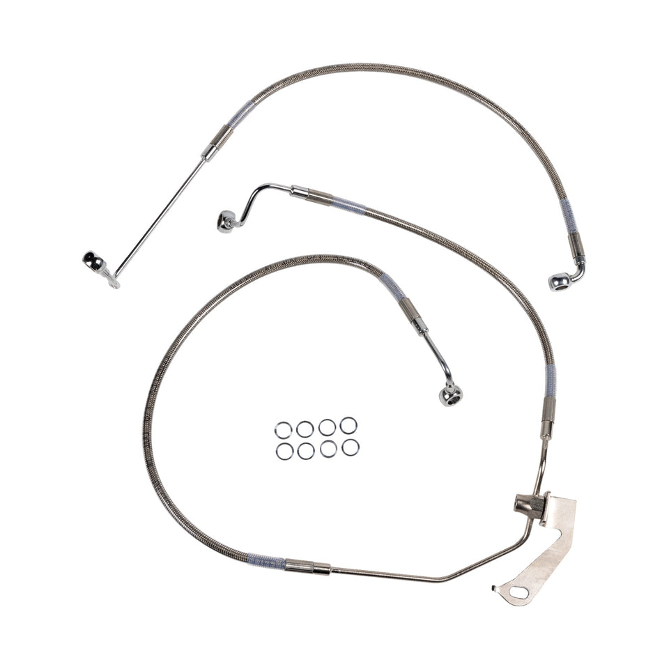 DRAG SPECIALTIES - BRAKE LINE - REAR - NON-ABS - STAINLESS STEEL