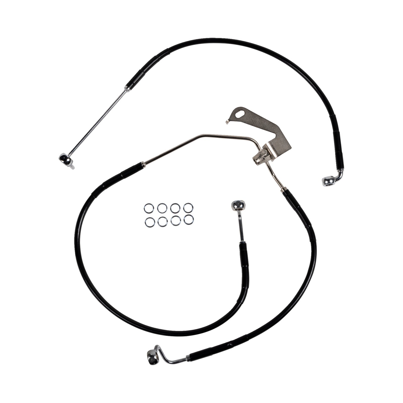 DRAG SPECIALTIES - BRAKE LINE - REAR - NON-ABS - BLACK