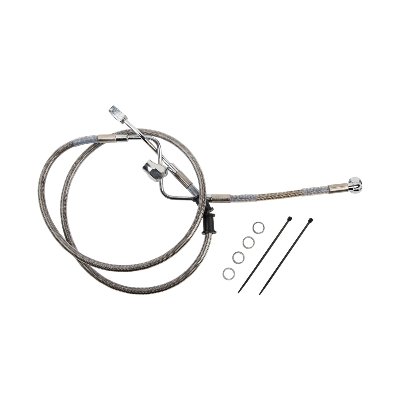 DRAG SPECIALTIES - BRAKE LINE - REAR - MASTER CYLINDER TO ABS - STAINLESS STEEL
