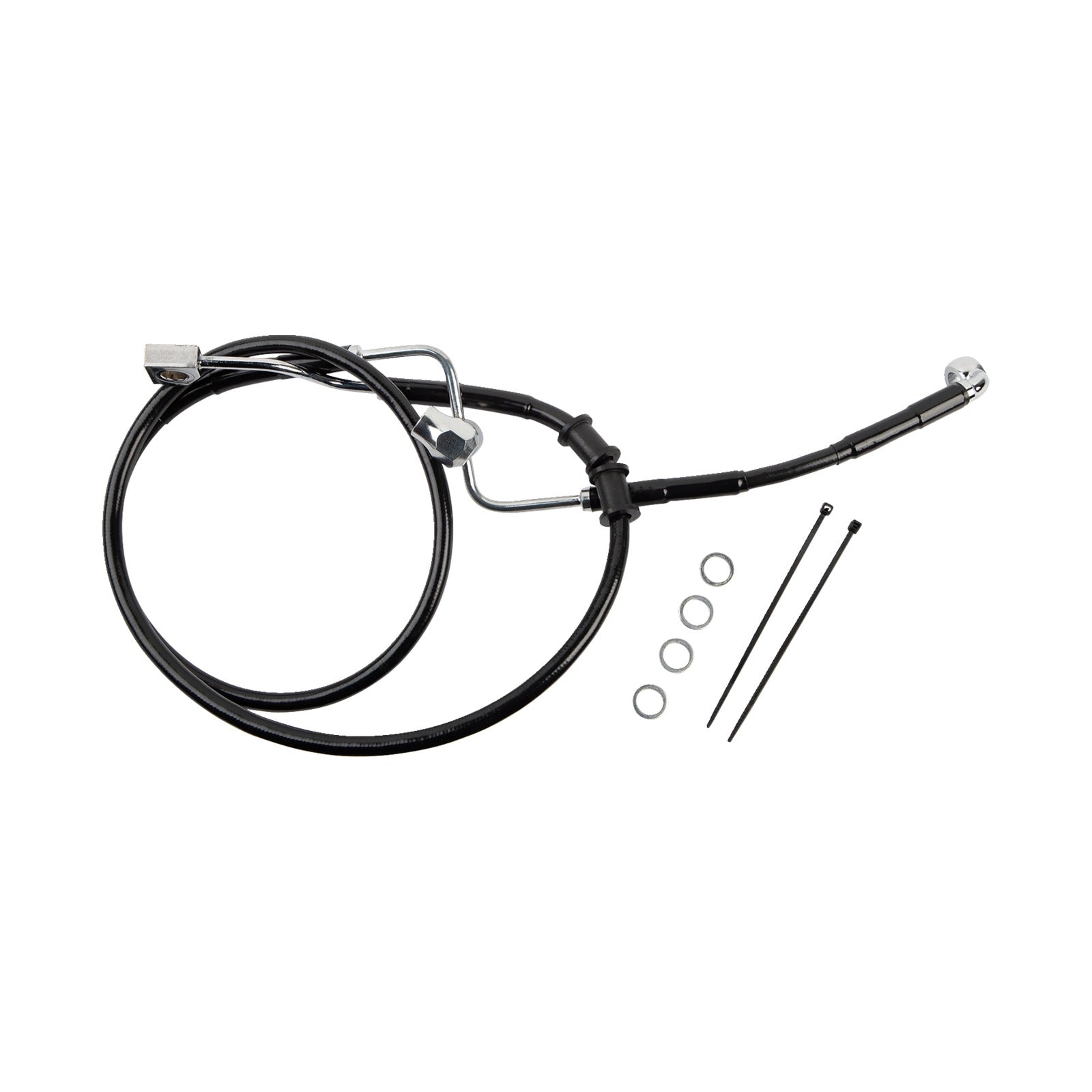 DRAG SPECIALTIES - BRAKE LINE - REAR - MASTER CYLINDER TO ABS - BLACK