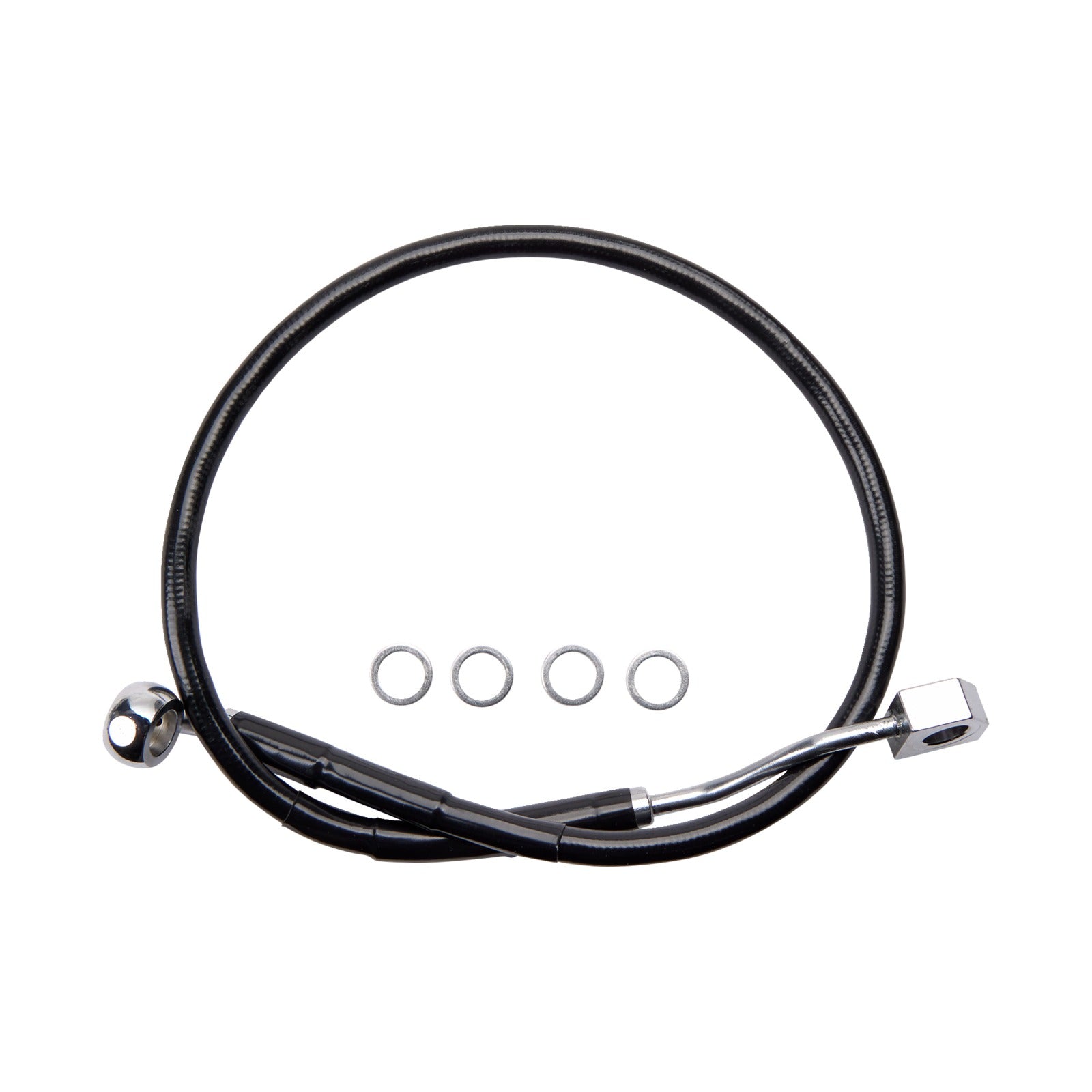 DRAG SPECIALTIES - BRAKE LINE - REAR - MASTER CYLINDER TO ABS - BLACK