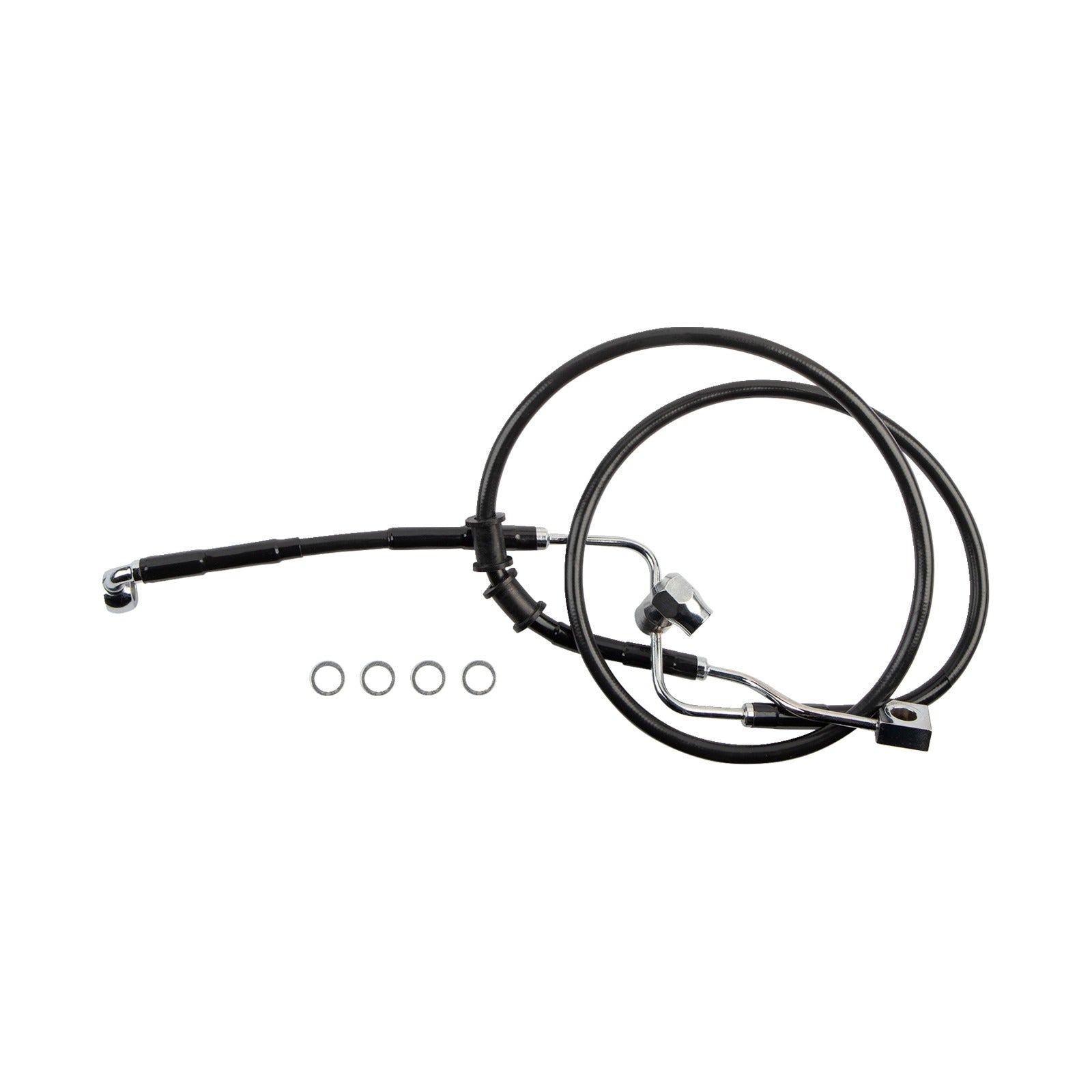 DRAG SPECIALTIES - BRAKE LINE - REAR - MASTER CYLINDER TO ABS - BLACK