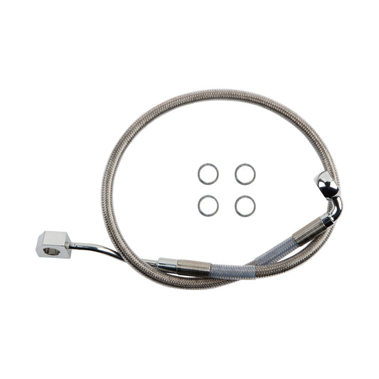 DRAG SPECIALTIES - BRAKE LINE - REAR - MASTER CYLINDER TO ABS - STAINLESS STEEL