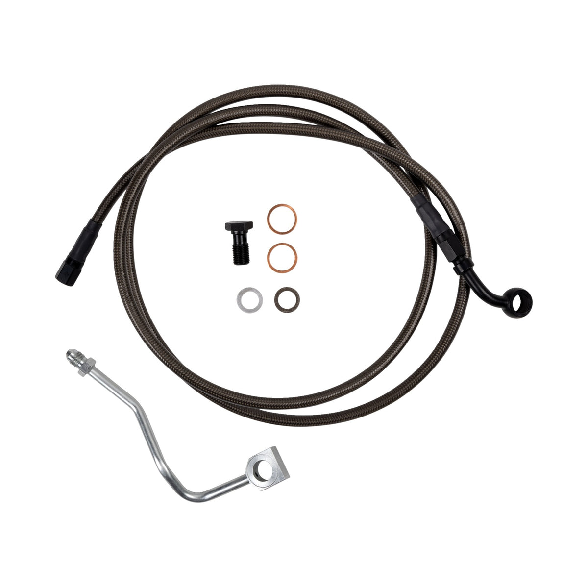 BARNETT - BRAKE LINE - UPPER - CARBON COAT W/ BLACK FITTINGS