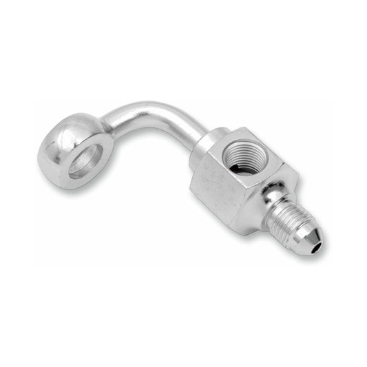 DRAG SPECIALTIES - BANJO FITTING - 3/8" X AN3 - 90 DEGREES - SHORT