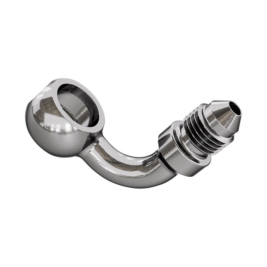 GOODRIDGE - BANJO ADAPTOR - 90 DEGREES FOR 7/16" BOLT - STAINLESS STEEL