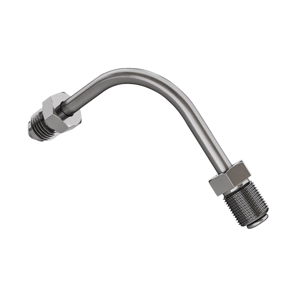 GOODRIDGE - UNIVERSAL BANJO - LONG AN3 ADAPTOR - 90 DEGREES SIDE BEND - STAINLESS STEEL