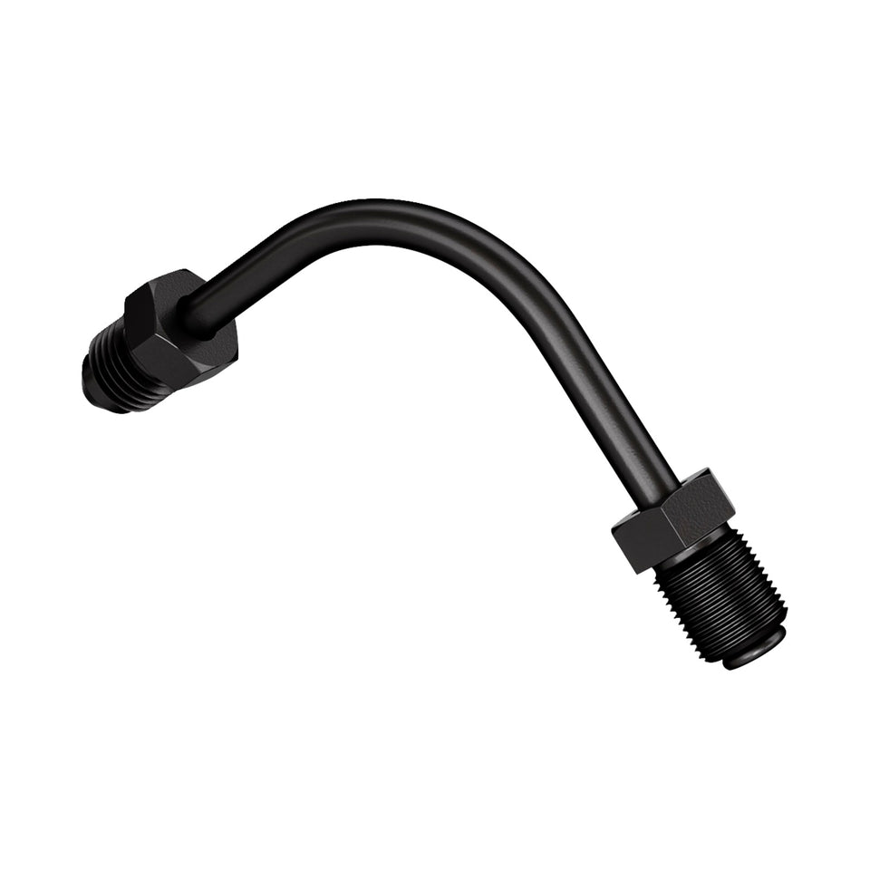 GOODRIDGE - UNIVERSAL BANJO - LONG AN3 ADAPTOR - 90 DEGREES SIDE BEND - BLACK ZINC