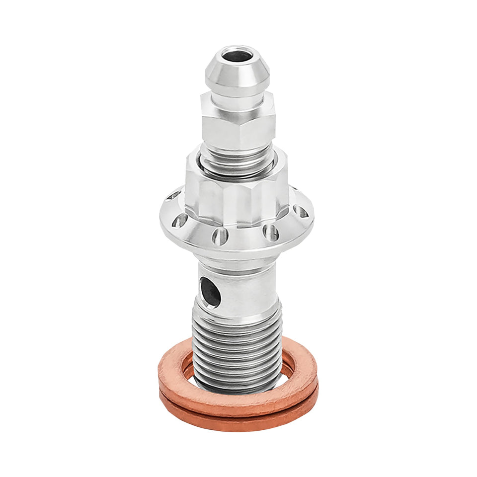 ARLEN NESS - BANJO BOLT WITH BLEEDER - 10MM - POLISHED