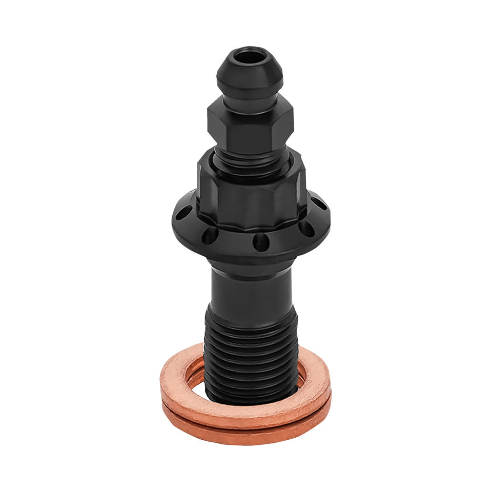 ARLEN NESS - BANJO BOLT WITH BLEEDER - 10MM - BLACK