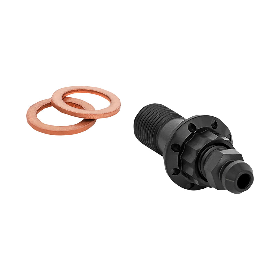 ARLEN NESS - BANJO BOLT WITH BLEEDER - 10MM - BLACK