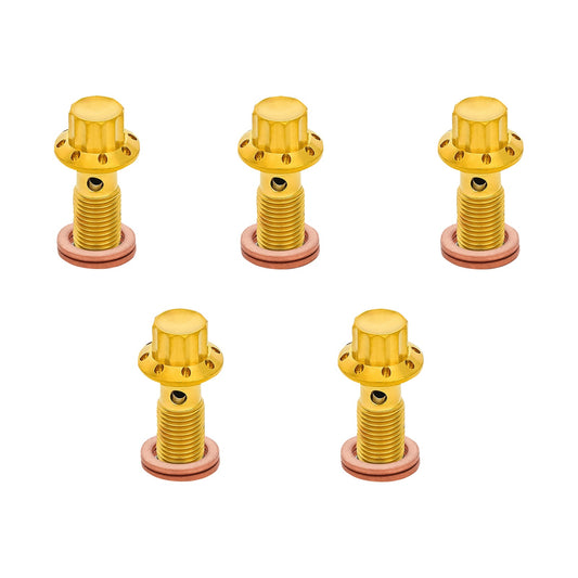 ARLEN NESS - BANJO BOLT 5-PACK - M10X1.0 - GOLD