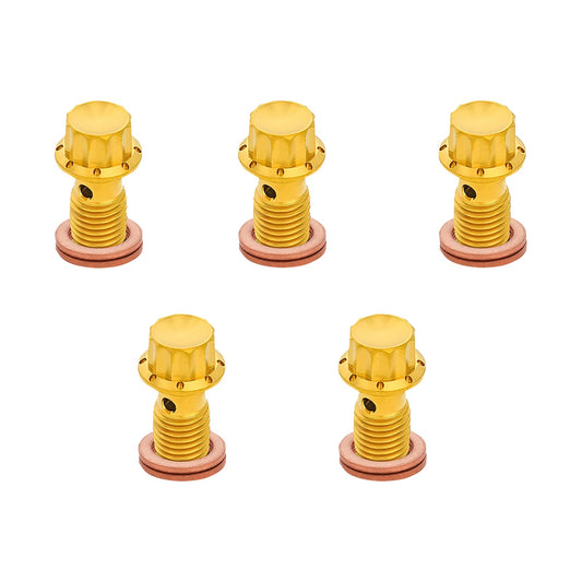 ARLEN NESS - BANJO BOLT 5-PACK - M12X1.25 - GOLD