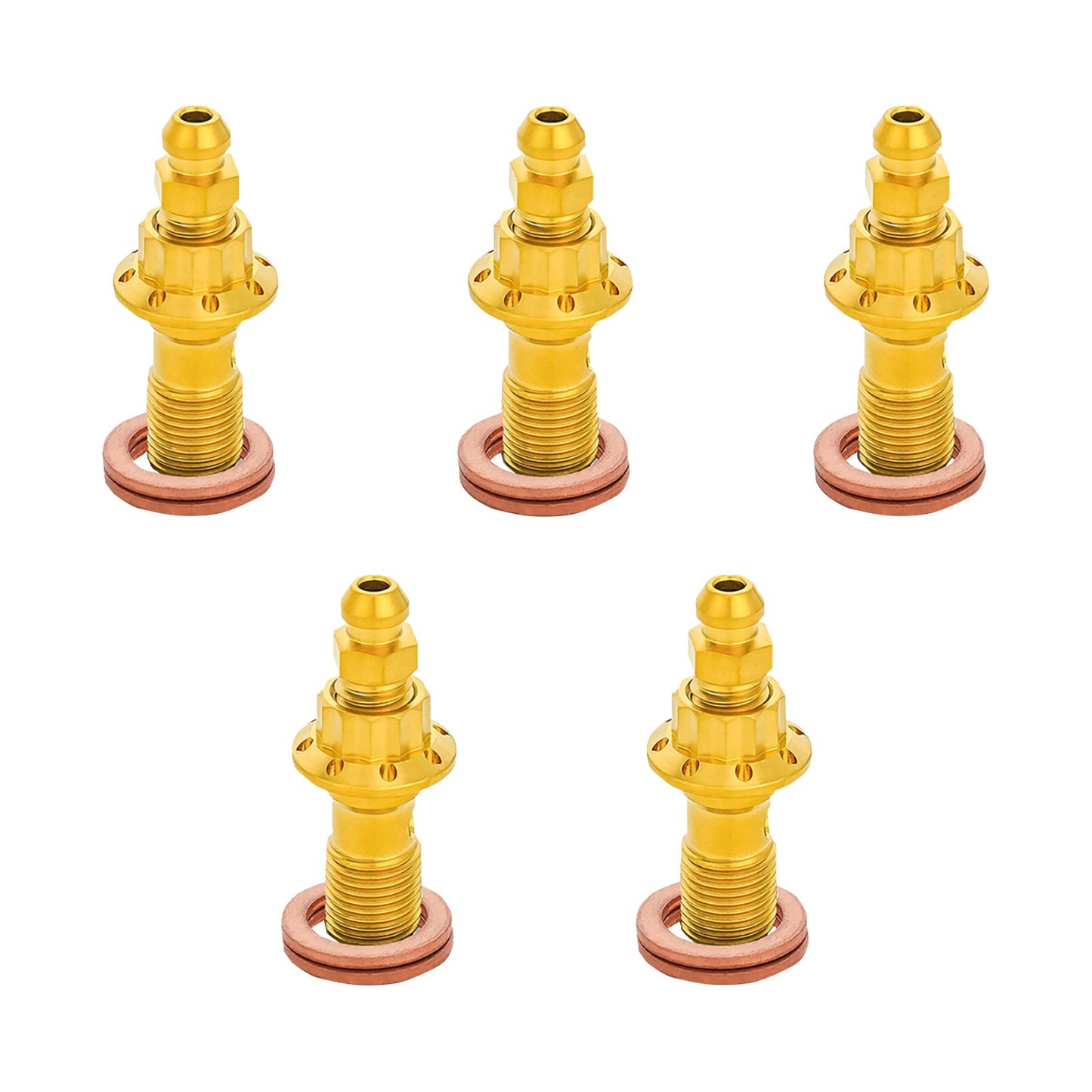 ARLEN NESS - BANJO BOLT 5-PACK - 10MM - GOLD