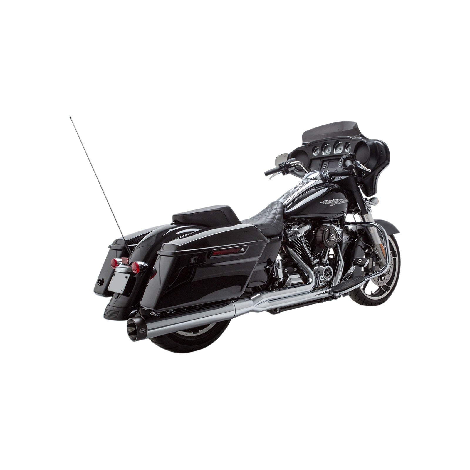S&S CYCLE - 2-INTO-1 SIDEWINDER(R) EXHAUST SYSTEM - FL M8 - CHROME