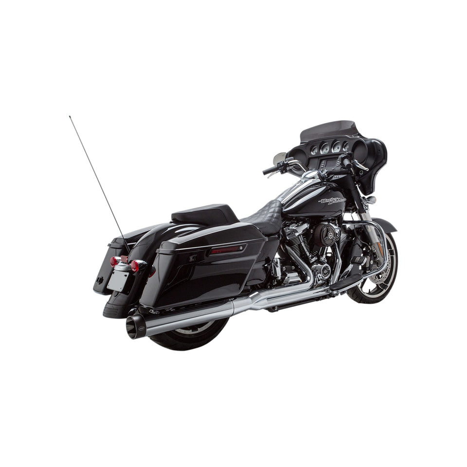 S&S CYCLE - 2-INTO-1 SIDEWINDER(R) EXHAUST SYSTEM - FL M8 - CHROME