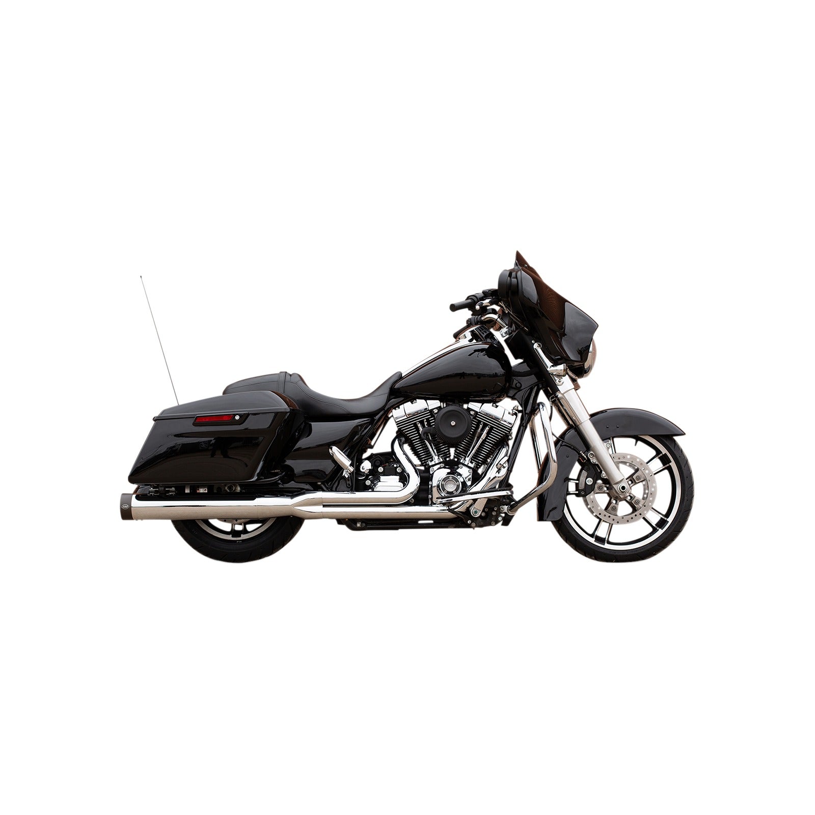 S&S CYCLE - 2-INTO-1 SIDEWINDER(R) EXHAUST SYSTEM - '95-'16 FL - CHROME