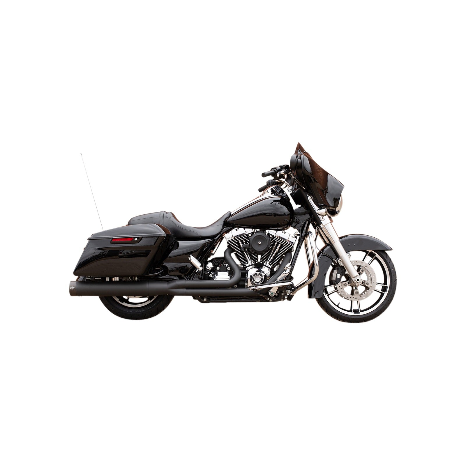 S&S CYCLE - 2-INTO-1 SIDEWINDER(R) EXHAUST SYSTEM - '95-'16 FL - BLACK CERAMIC