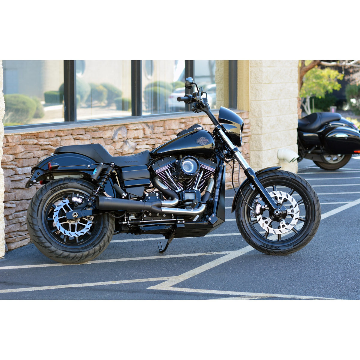 TRASK - ASSAULT 2:1 EXHAUST - BLACK - '91-'05 DYNA