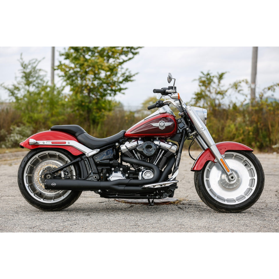 S&S CYCLE - 2:1 EXHAUST FOR M8 SOFTAIL - BLACK