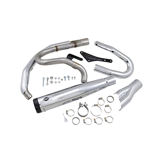 S&S CYCLE - 2:1 EXHAUST FOR M8 SOFTAIL - CHROME