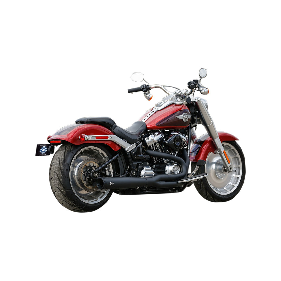 S&S CYCLE - 2:1 50 STATE EXHAUST FOR M8 SOFTAIL - BLACK