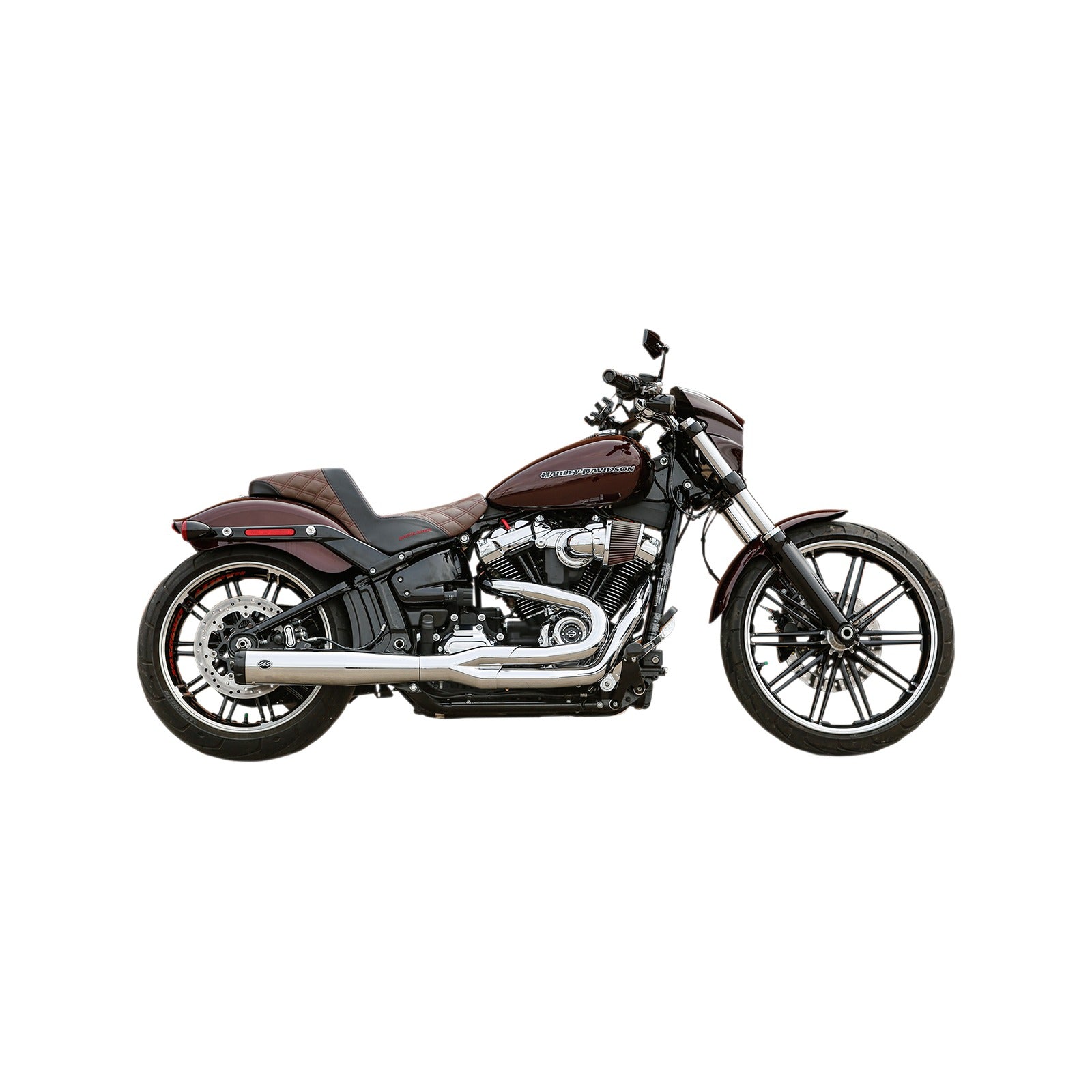 S&S CYCLE - 2:1 50 STATE EXHAUST FOR M8 SOFTAIL - CHROME