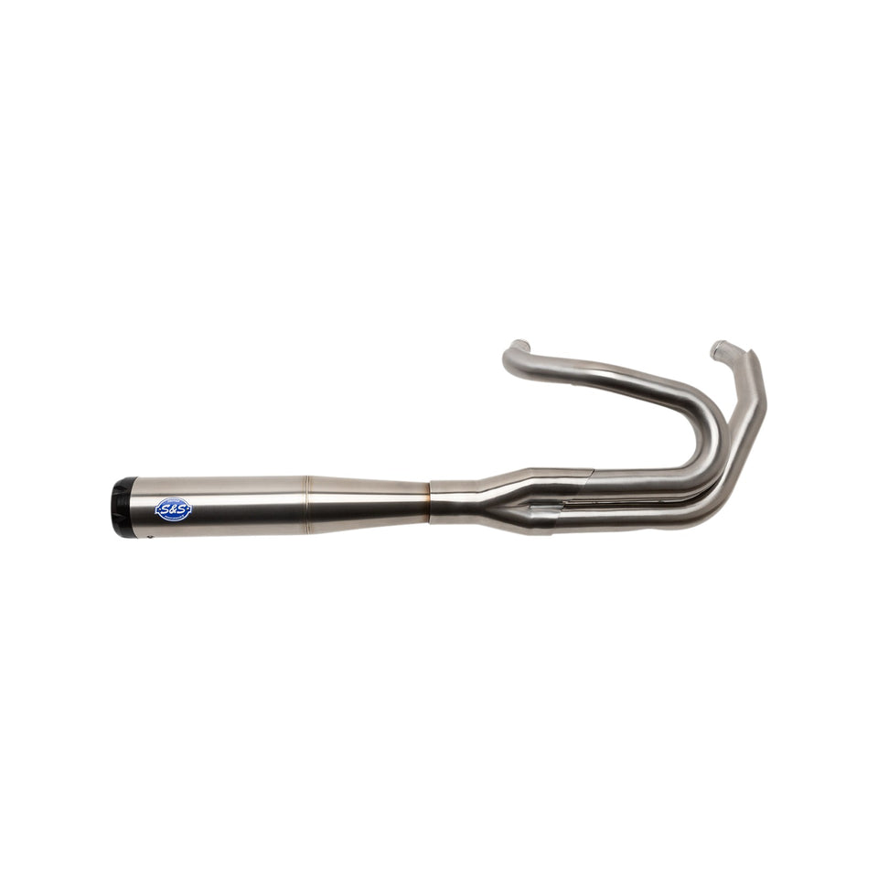 S&S CYCLE - 2-INTO-1 SUPERSTREET EXHAUST SYSTEM - 50 STATE - M8 SOFTAIL - STAINLESS STEEL