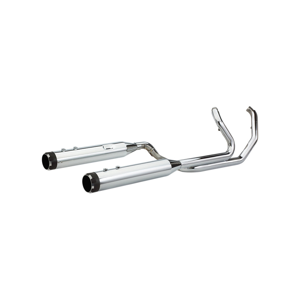S&S CYCLE - EL DORADO DUAL EXHAUST SYSTEM - CHROME - BLACK THRUSTER