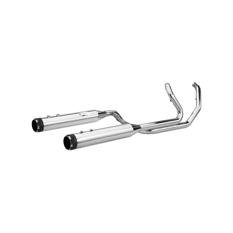 S&S CYCLE - EL DORADO DUAL EXHAUST SYSTEM - CHROME - BLACK THRUSTER