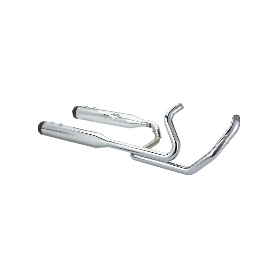 S&S CYCLE - EL DORADO DUAL EXHAUST SYSTEM - CHROME - BLACK THRUSTER