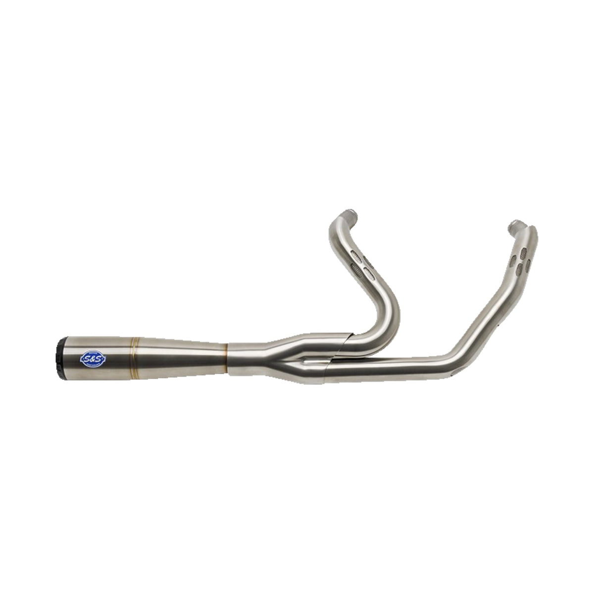 S&S CYCLE - 2-INTO-1 DIAMONDBACK EXHAUST SYSTEM - STAINLESS STEEL - RACE ONLY