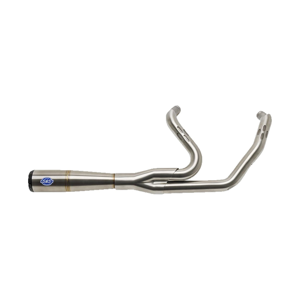 S&S CYCLE - 2-INTO-1 DIAMONDBACK EXHAUST SYSTEM - STAINLESS STEEL - RACE ONLY