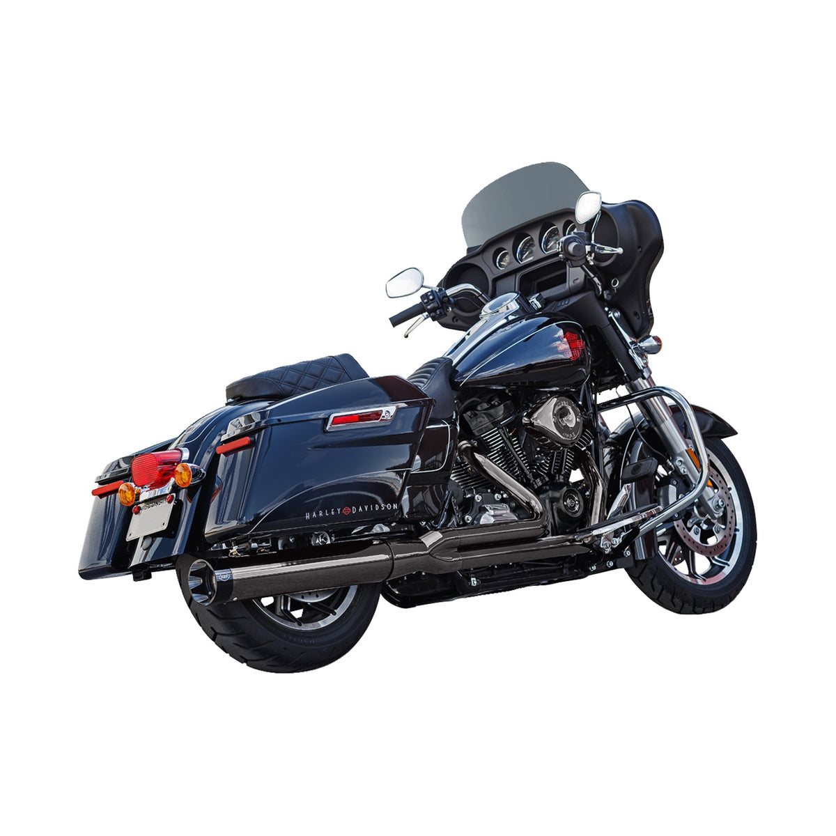 S&S CYCLE - 2-INTO-1 LAVA CHROME SIDEWINDER(R) EXHAUST SYSTEM - RACE ONLY