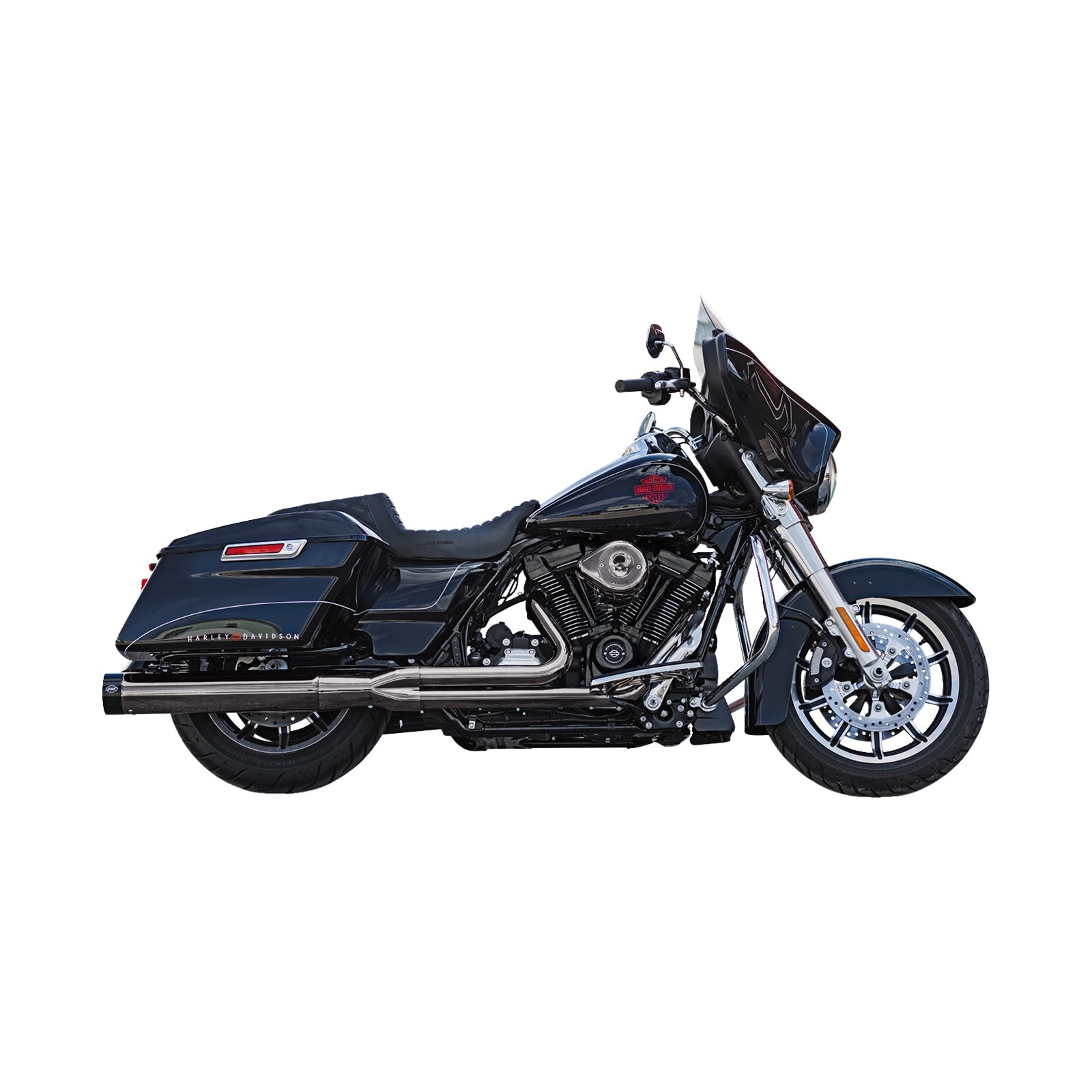 S&S CYCLE - 2-INTO-1 LAVA CHROME SIDEWINDER(R) EXHAUST SYSTEM - RACE ONLY