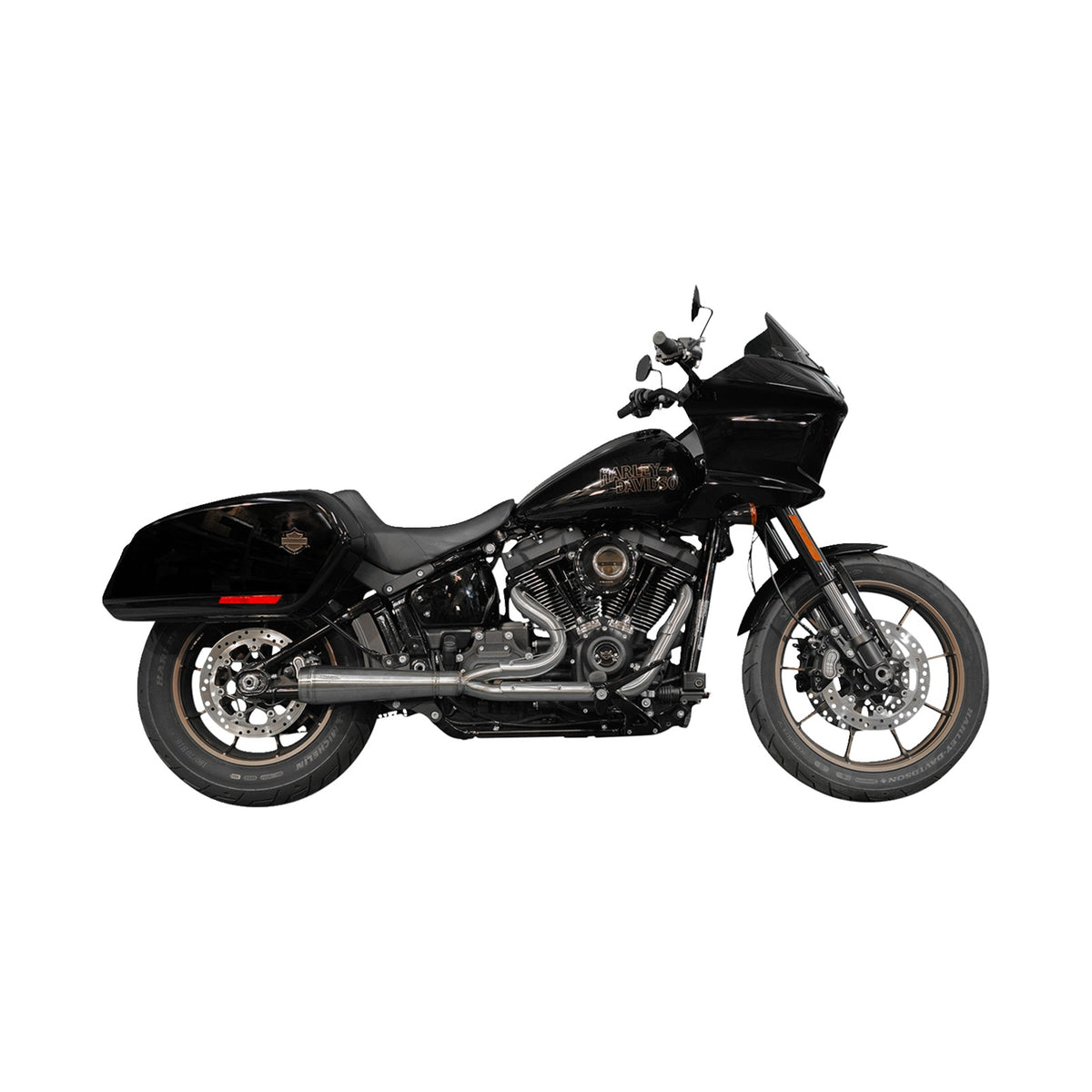 TRASK - 2-INTO-1 ASSAULT EXHAUST SYSTEM - BLACK CERAMIC - WITH BAGS