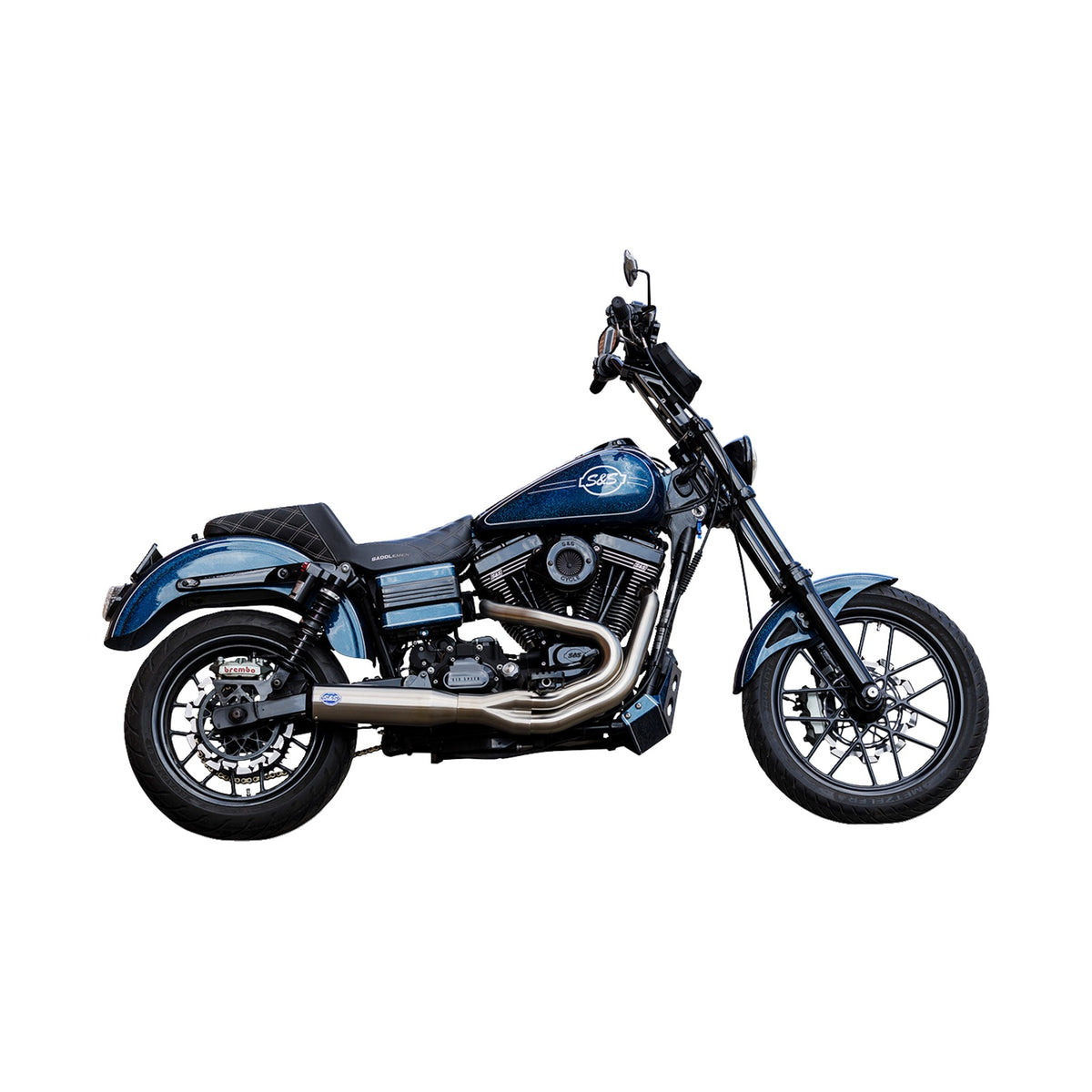S&S CYCLE - 2-INTO-1 QUALIFIER EXHAUST SYSTEM - BRUSHED
