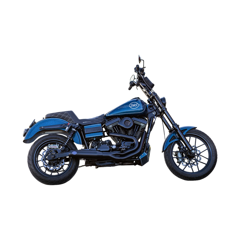 S&S CYCLE - 2-INTO-1 QUALIFIER EXHAUST SYSTEM - GUARDIAN BLACK
