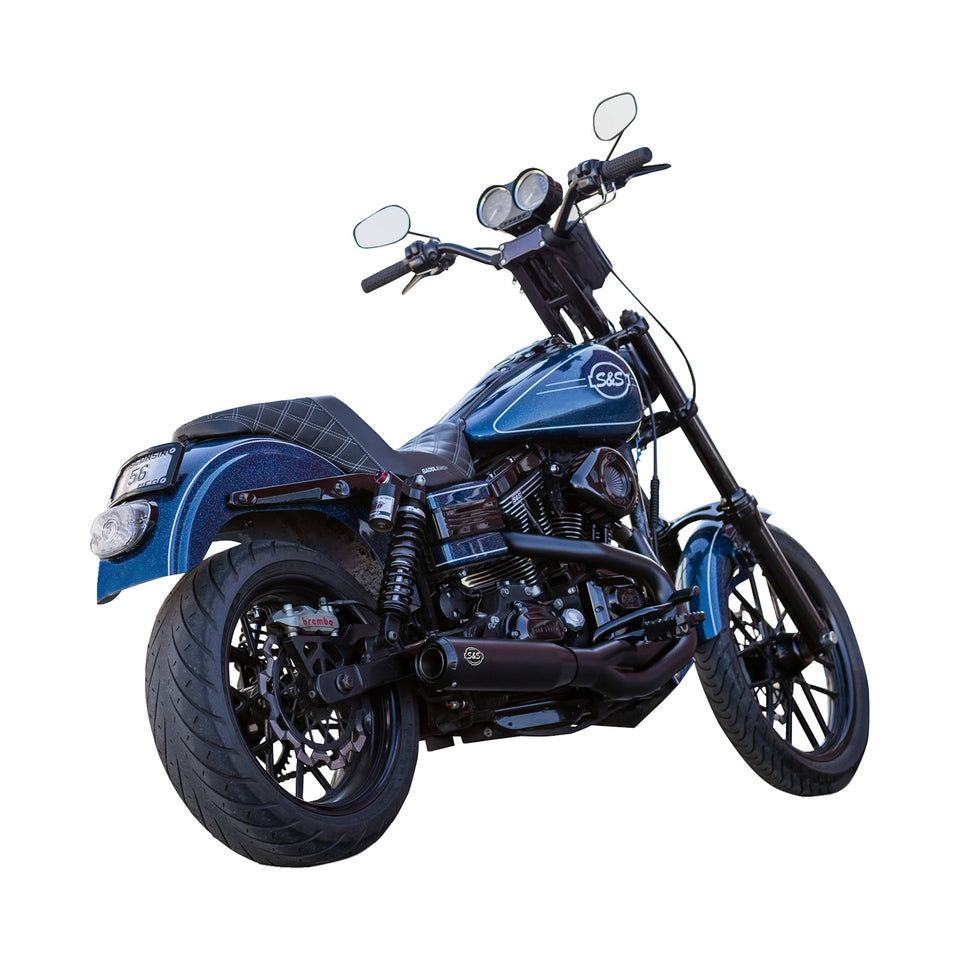 S&S CYCLE - 2-INTO-1 QUALIFIER EXHAUST SYSTEM - GUARDIAN BLACK