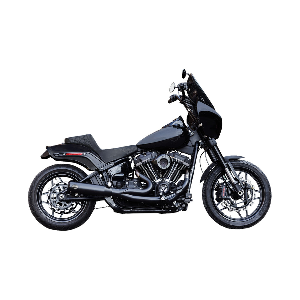 S&S CYCLE - 2-INTO-1 QUALIFIER EXHAUST SYSTEM - RACE ONLY - GUARDIAN BLACK