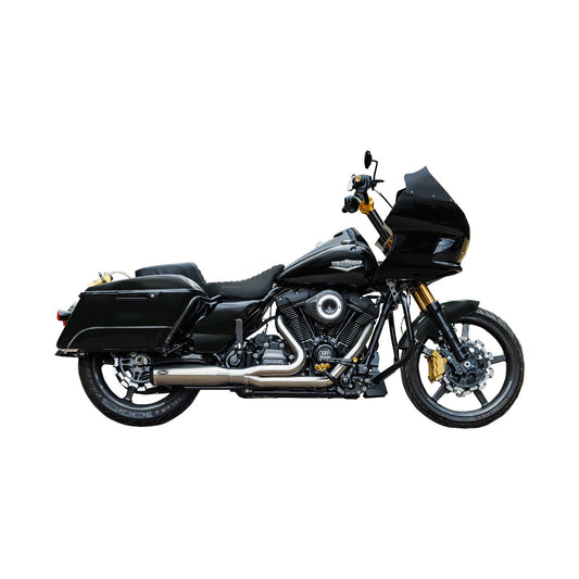 S&S CYCLE - 2-INTO-1 QUALIFIER EXHAUST SYSTEM - 50-STATE - SILVER