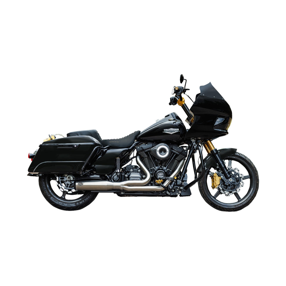 S&S CYCLE - 2-INTO-1 QUALIFIER EXHAUST SYSTEM - 50-STATE - SILVER